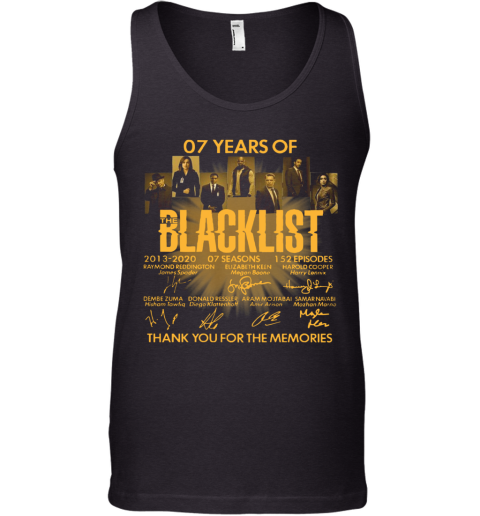 07 Years Of The Blacklist Tank Top