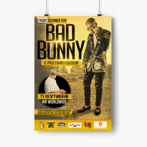 Bad Bunny Friday December 15th Poster