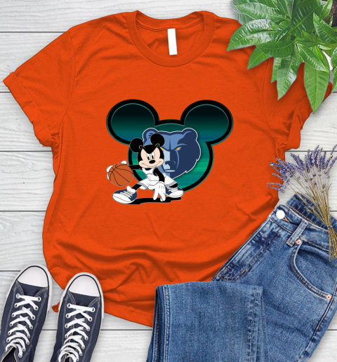 NBA Memphis Grizzlies Mickey Mouse Disney Basketball Women's T-Shirt 4