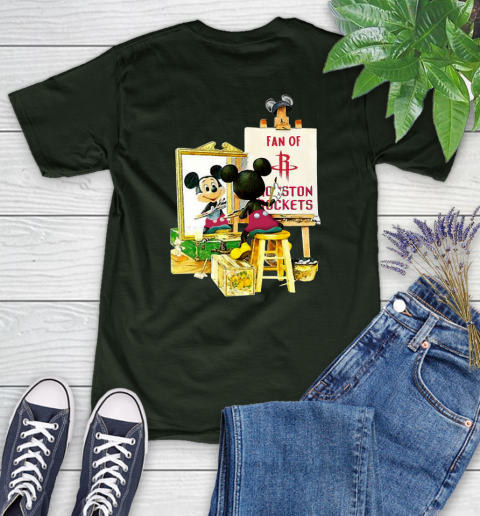 NBA Basketball Houston Rockets Mickey Drawing Shirt 86