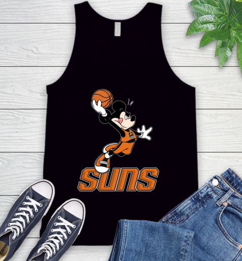 NBA Basketball Phoenix Suns Cheerful Mickey Mouse Shirt Tank Top