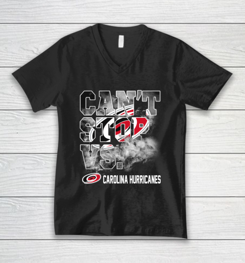 NHL Carolina Hurricanes Hockey Can't Stop Vs V-Neck T-Shirt
