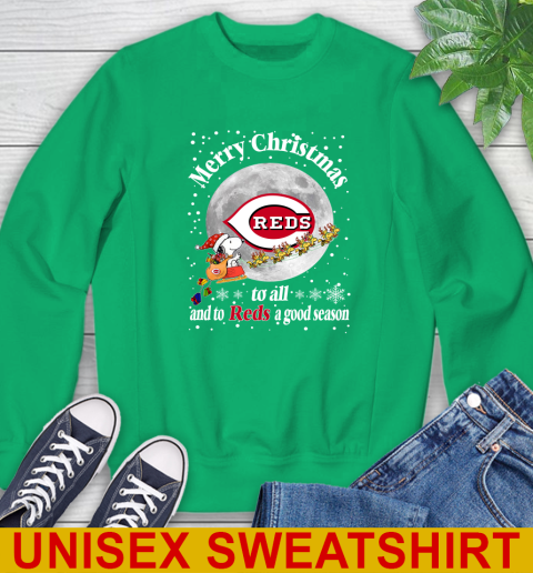 Cincinnati Reds Merry Christmas To All And To Reds A Good Season MLB Baseball Sports Sweatshirt 8