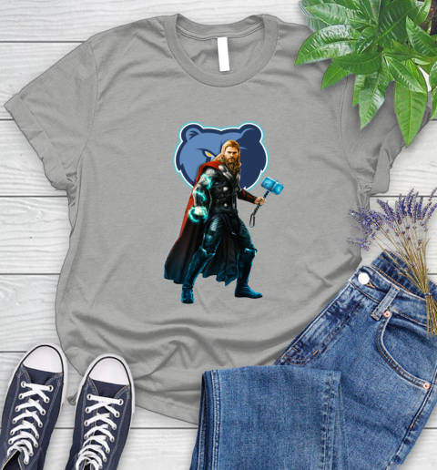 NBA Thor Avengers Endgame Basketball Memphis Grizzlies Women's T-Shirt 10