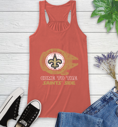 NFL Come To The New Orleans Saints Wars Football Sports Racerback Tank - Image 4