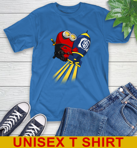 MLB Baseball San Diego Padres Deadpool Minion Marvel Shirt T-Shirt 12 MLB Baseball San Diego Padres Deadpool Minion Marvel Shirt T-Shirt - Image 12