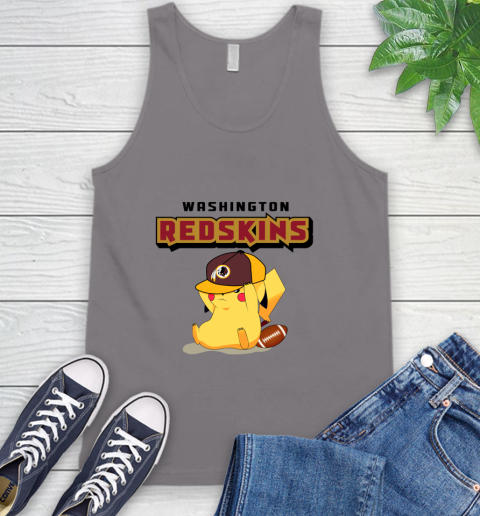 NFL Pikachu Football Washington Redskins Tank Top 7