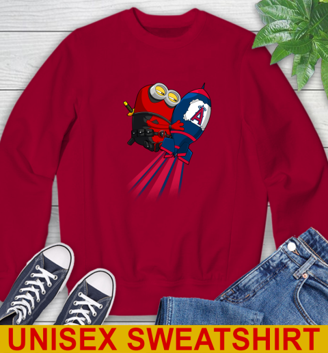 MLB Baseball Los Angeles Angels Deadpool Minion Marvel Shirt Sweatshirt 9