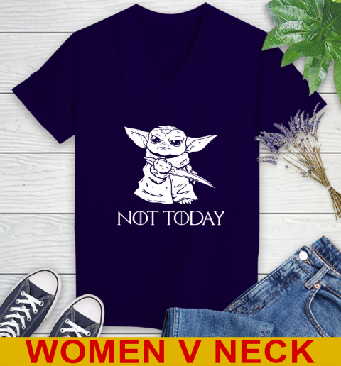 Not Today Game Of Thrones Star Wars Baby Yoda Shirt 75