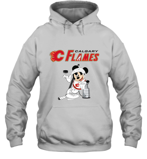 Mickey Calgary Flames With The Stanley Cup Hockey NHL Hoodie