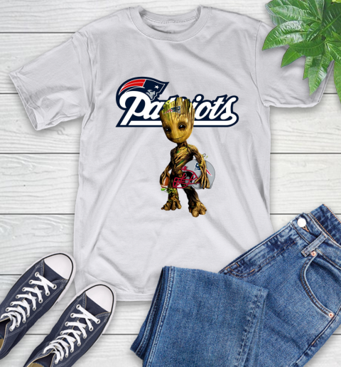 New England Patriots NFL Football Groot Marvel Guardians Of The Galaxy T-Shirt 12