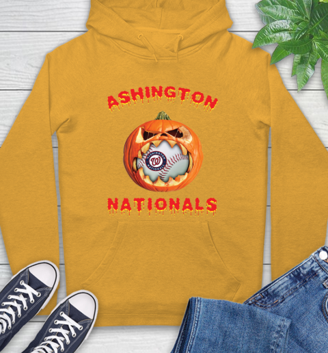 MLB Washington Nationals Halloween Pumpkin Baseball Sports Hoodie 3