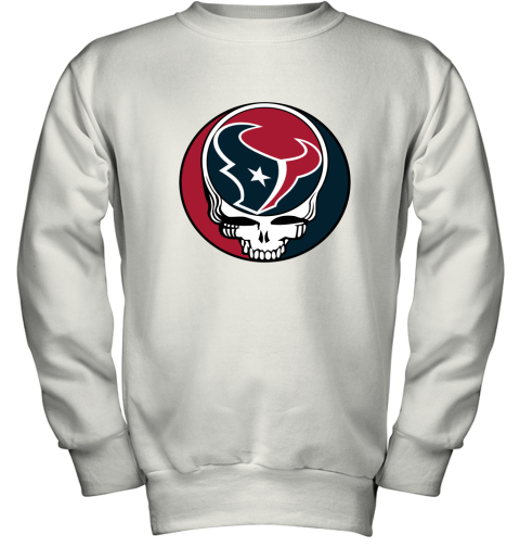 NFL Team Houston Texans x Grateful Dead Logo Band Youth Sweatshirt