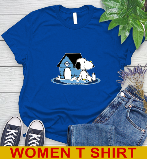 MLB Baseball Tampa Bay Rays Snoopy The Peanuts Movie Shirt Women's T-Shirt 9
