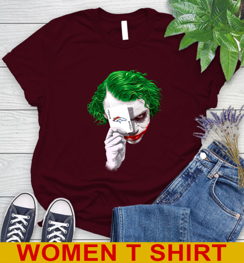 Denver Broncos NFL Football Joker Card Shirt Women's T-Shirt 6
