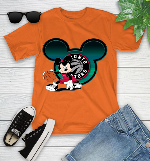 NBA Toronto Raptors Mickey Mouse Disney Basketball Youth T-Shirt 7