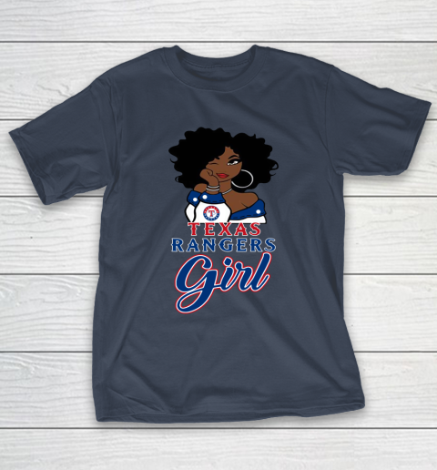 Texas Rangerss Girl MLB T-Shirt 4