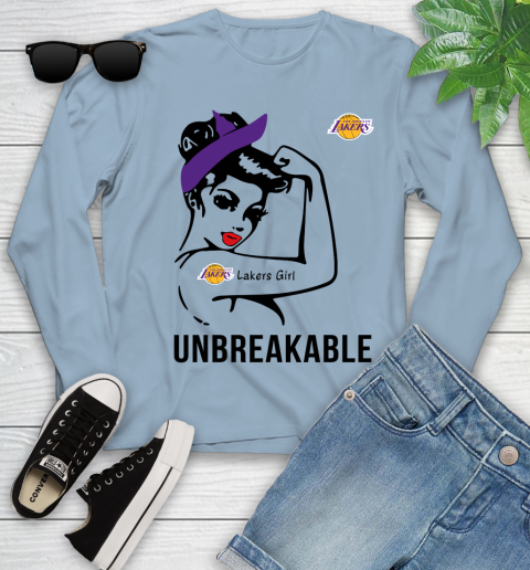 NBA Los Angeles Lakers Girl Unbreakable Basketball Sports Youth Long Sleeve 6