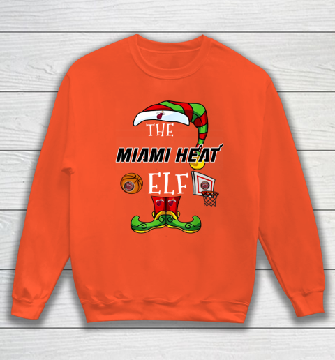 Miami Heat Christmas ELF Funny NBA Sweatshirt 3