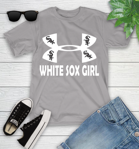 MLB Chicago White Sox Girl Under Armour Baseball Sports Youth T-Shirt 4