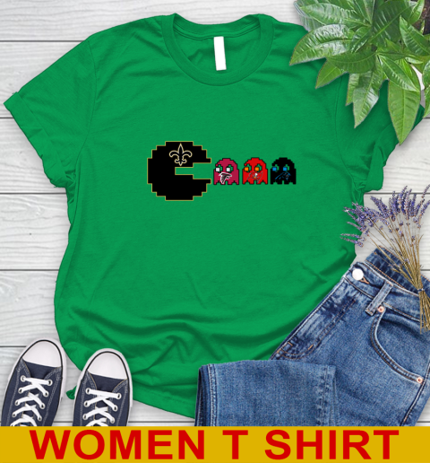 New Orleans Saints NFL Football Pac Man Champion Women's T-Shirt 6