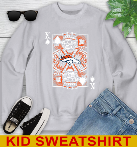Denver Broncos NFL Football The King Of Spades Death Cards Shirt Youth Sweatshirt 4 Denver Broncos NFL Football The King Of Spades Death Cards Shirt Youth Sweatshirt - Image 4