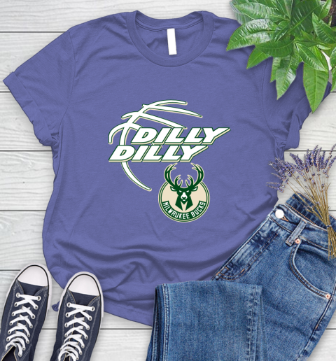 NBA Milwaukee Bucks Dilly Dilly Basketball Sports Women's T-Shirt 11