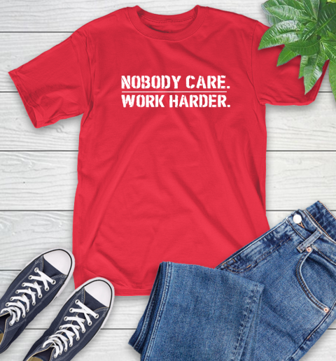 Lamar Jackson Nobody Cares Work Harder T-Shirt 11