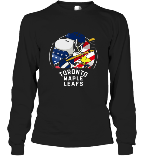 Toronto Mapples Leafs Ice Hockey Snoopy And Woodstock NHL Long Sleeve T-Shirt