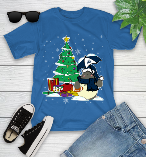 Los Angeles Rams NFL Football Cute Tonari No Totoro Christmas Sports Youth T-Shirt 12
