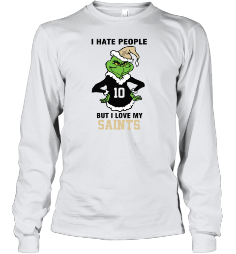 I Hate People But I Love My Saints New Orleans Saints NFL Teams Youth Long Sleeve
