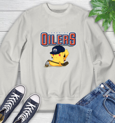 NHL Pikachu Hockey Sports Edmonton Oilers Sweatshirt 12