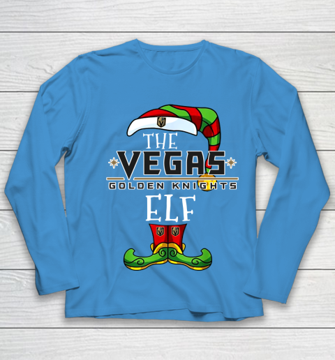 Vegas Golden Knights Christmas ELF Funny NHL Youth Long Sleeve 5
