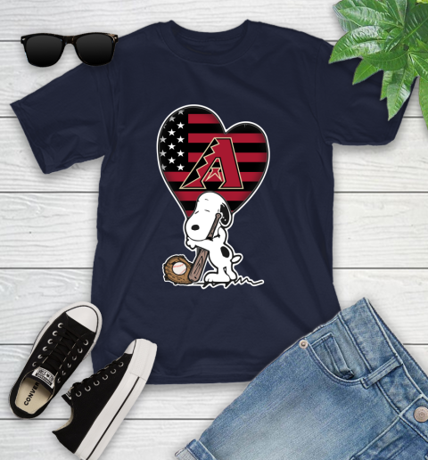 Washington Capitals MLB Baseball The Peanuts Movie Adorable Snoopy Youth T-Shirt 3