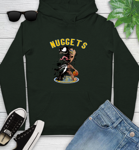 NBA Denver Nuggets Basketball Venom Groot Guardians Of The Galaxy Youth Hoodie 13