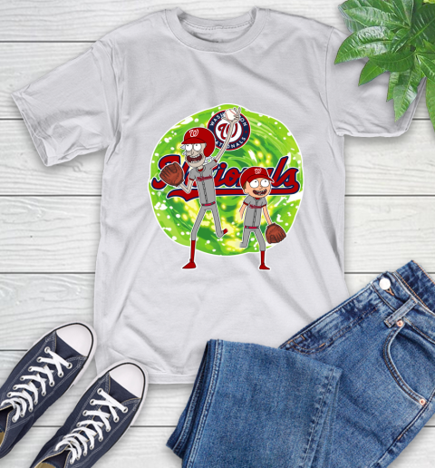 MLB Washington Nationals Rick And Morty Baseball Sports T-Shirt 12