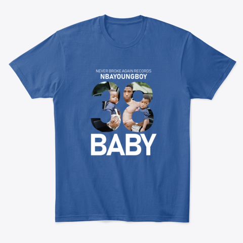 dj1x nba youngboy classic t shirt 2 front royal