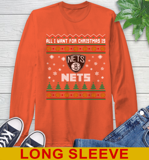 NBA Basketball All I Want For Christmas Is Brooklyn Nets 58