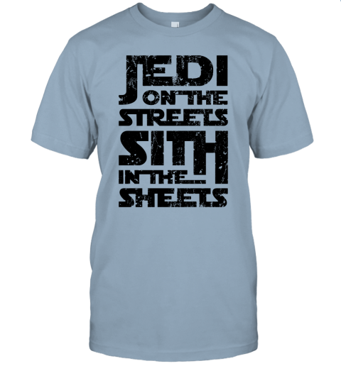 ffyz jedi on the streets sith in the sheets star wars shirts jersey t shirt 60 front light blue