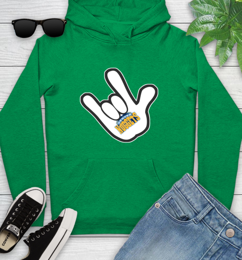 Denver Nuggets NBA Basketball Mickey Rock Hand Disney Youth Hoodie 7