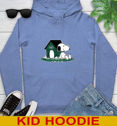 NFL Football New York Jets Snoopy The Peanuts Movie Shirt Youth Hoodie 12