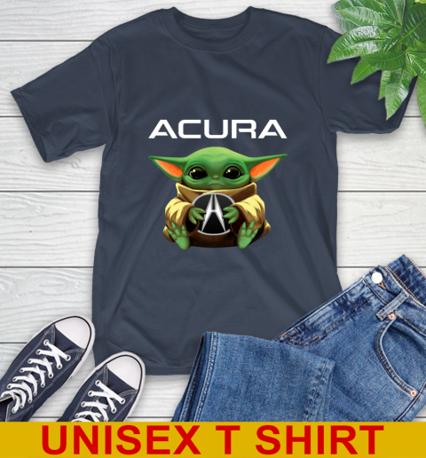 Star Wars Baby Yoda Hugs Acura Car Shirt 3