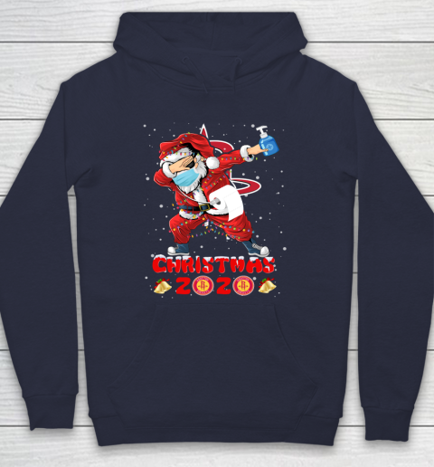 Houston Rockets Funny Santa Claus Dabbing Christmas 2020 NBA Hoodie 2