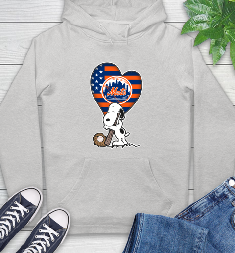 New York Mets MLB Baseball The Peanuts Movie Adorable Snoopy Hoodie