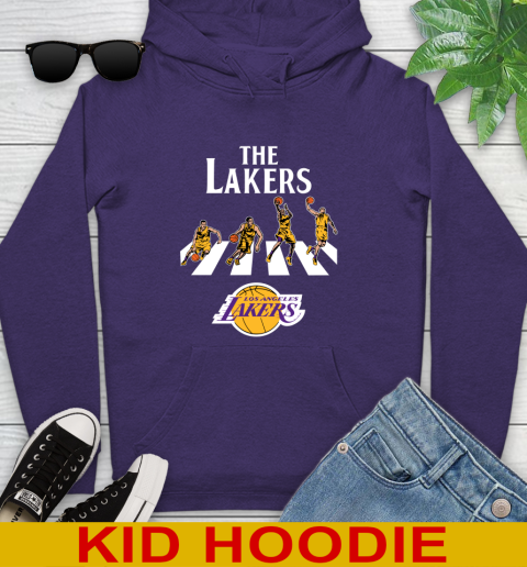 NBA Basketball Los Angeles Lakers The Beatles Rock Band Shirt Youth Hoodie 5