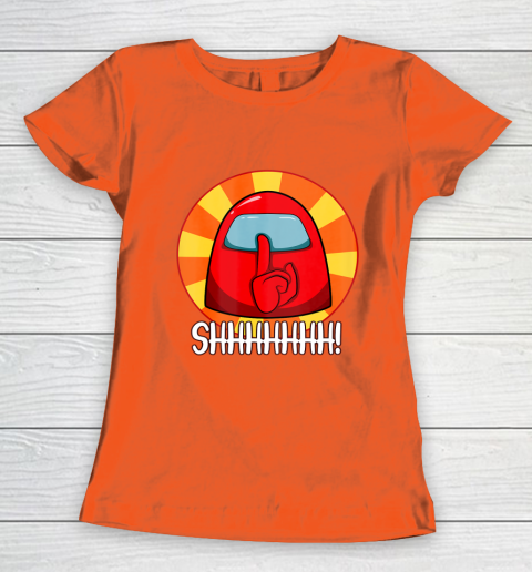 Among Us Game Shirt Cool Among Us shirt Crewmate or Impostor SHHHHHH Women's T-Shirt 3