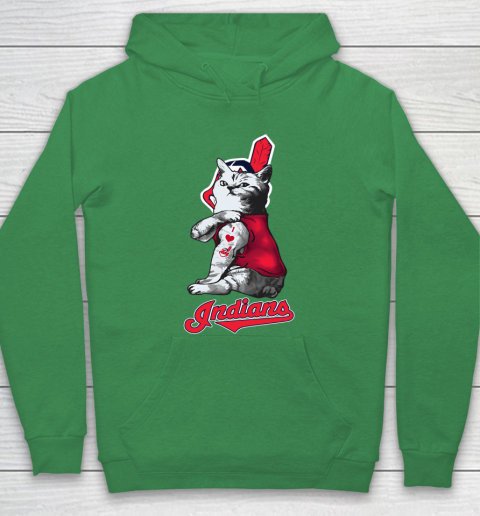 MLB Baseball My Cat Loves Cleveland Indians Hoodie 5