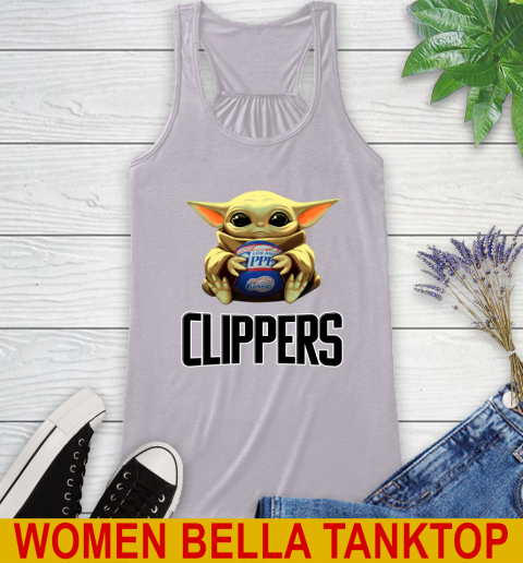 NBA Basketball LA Clippers Star Wars Baby Yoda Shirt 41