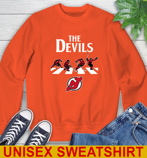 NHL Hockey New Jersey Devils The Beatles Rock Band Shirt Sweatshirt 3