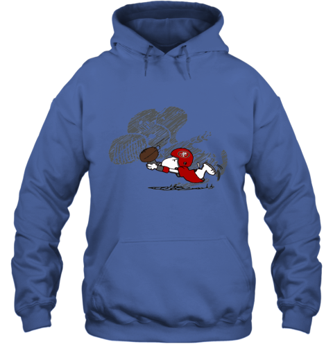 San Fracisco 49ers Snoopy Plays The Football Game Hoodie